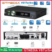 NEW GTMEDIA V8 TURBO Satellite Receiver DVB-S2X+T2/Cable/J.83B AVS+VCM/ACM/multi-stream/T2MI,Multi-PLP Built-in 2.4G WIFI