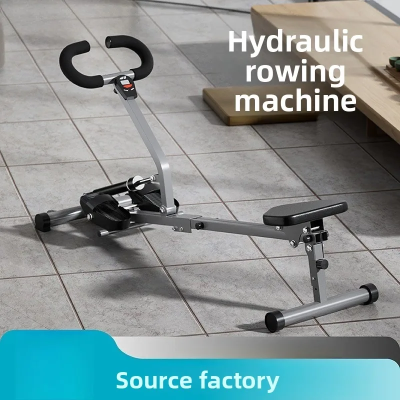 Hydraulic Rowing Machine Indoor Fitness Equipment Foldable Silent Home Use Slimming Cardio Fitness Equipment Indoor Workout