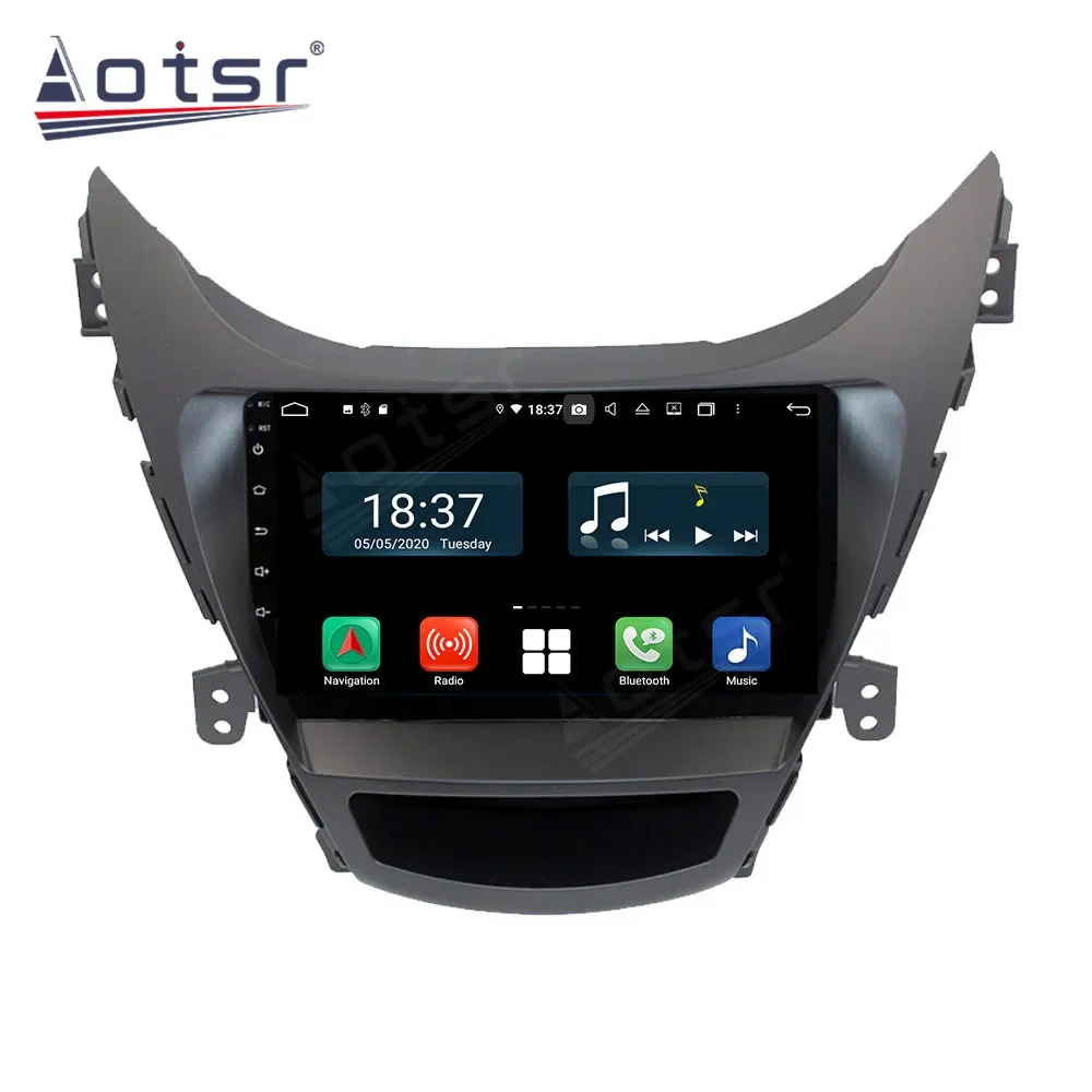 Android Car Multimedia Stereo Player for Hyundai Elantra MD 2011-2013 Tape Radio Recorder Auto GPS Navi Head Unit 2 Din