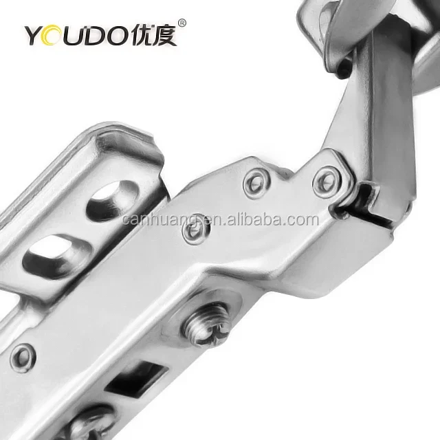 YOUDO Factory Manufacturer 40mm Iron Soft Close Buffering Clip-on Hydraulic Hinge Furniture Hinges Concealed Hinge