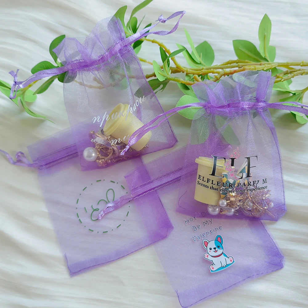 

100pcs Organza Gift Bag Multicolor Drawstring Pouches For Candy Jewelry Bracelets Perfume Bags Packing Wedding Earring Gift Sack