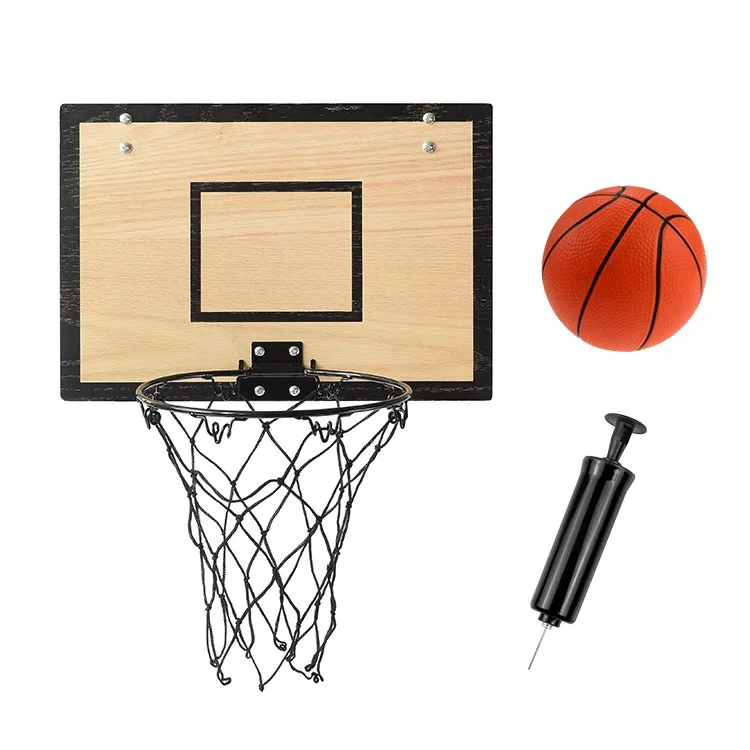 Custom logo Wall Mount Youth Adults Basketball Backboard and Rim with Hanger on Door