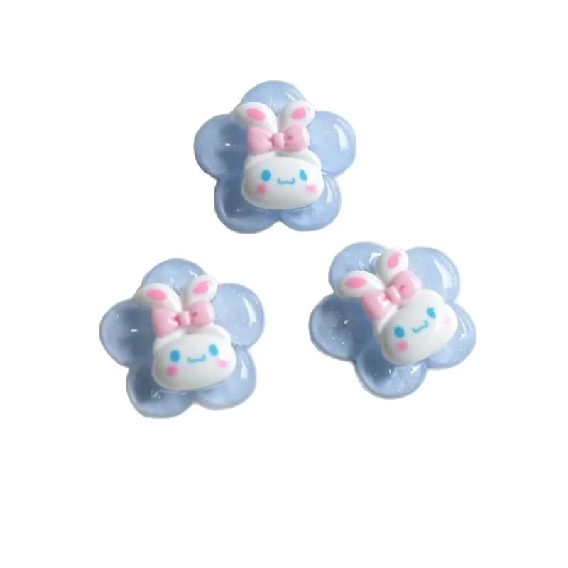 미니소 만화 산리오 유구이 강아지 레진 소형 액세서리 크림 접착제 DIY 휴대폰 케이스 핸드메이드 머리핀 재료 가방