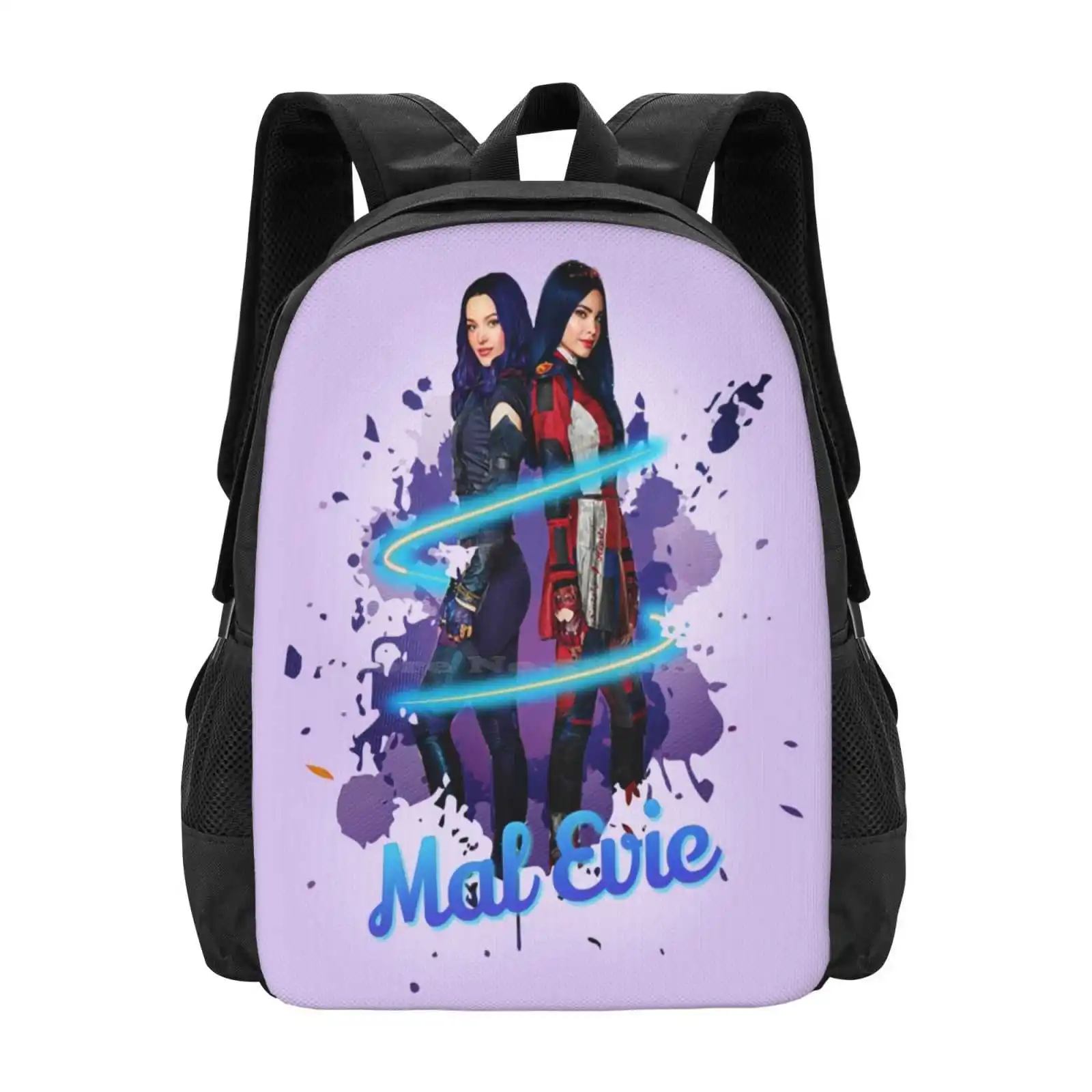 Mal And Evie Forever-Descendants 3 Bag Backpack For Men Women Girls Teenage Mal And Evie Mal Evie Dove Cameron And Sofia Carson