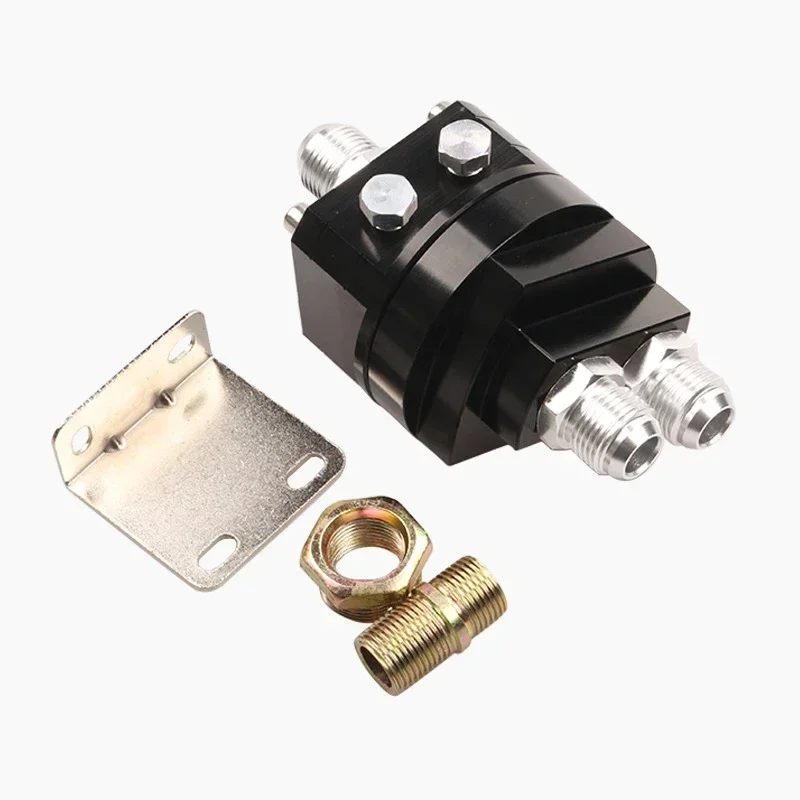 

Universal Oil Filter Relocation Male Sandwich Fitting Adapter Kit 3/4-16 M20 x1.5 Oil Filter Cooler Sandwich