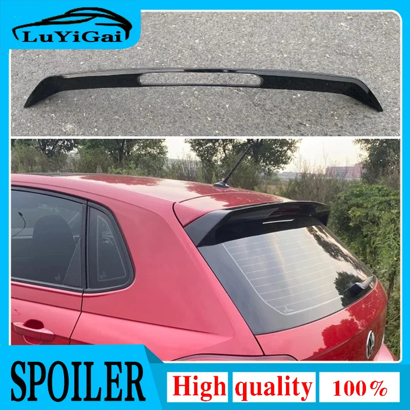 Roof Spoiler For VW Polo MK5 GTI Rear Wing Tail Trunk Lip ABS Gloss Black Car Accessories 2012 2013 2014 2015 2016 2017 2018