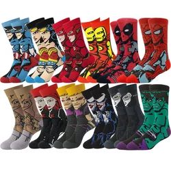 5pairs MINISO Disney Mens Socks Anime Cartoon Movie Gamers Sock Christmas Halloween Funny Novelty Calcetines