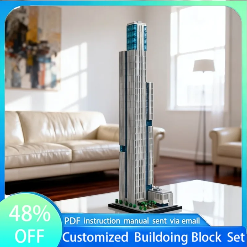 

1780 PCS Construction Complex skyscrapers MOC Customize Modular Building Block Kids Technology Brick DIY Boys Festival Toy Gift