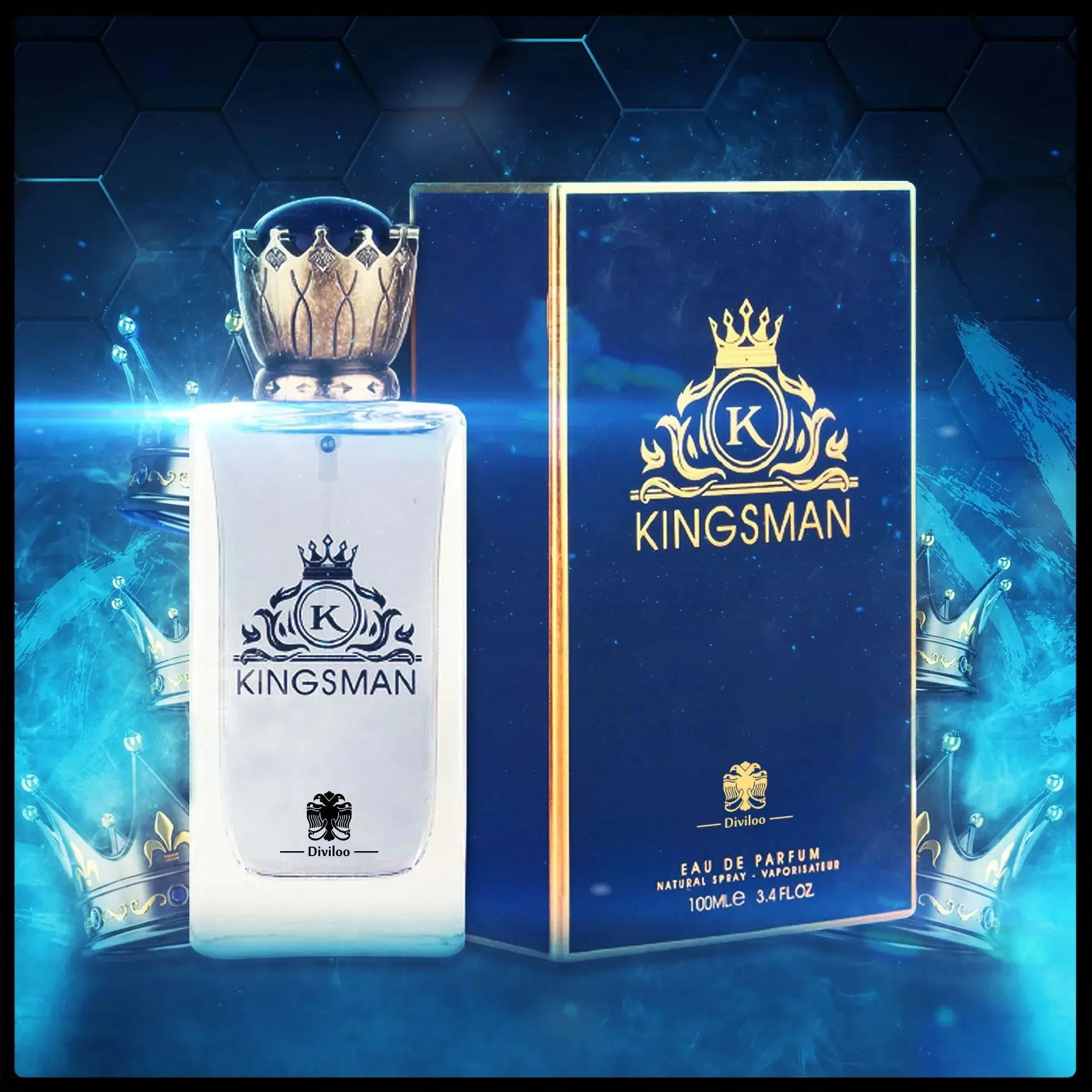 

Unisex Crown Series Perfume - Long-lasting Light Scent, Spray Type, Elegant Daily Wear, Popular Cross-border, New parfum