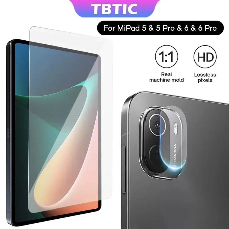 TBTIC 9H Tempered Glass for Xiaomi Pad 5 5Pro Screen Protector Mi Pad 6 6Pro Protective Film