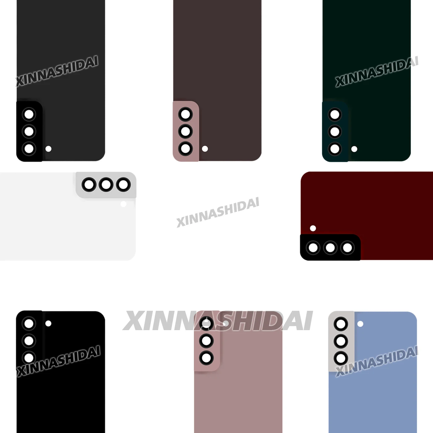 لهاتف سامسونج جالاكسي S22 بلس غطاء خلفي للبطارية الزجاجية لإصلاح استبدال الباب الخلفي + غطاء عدسة الكاميرا S22 Plus #4