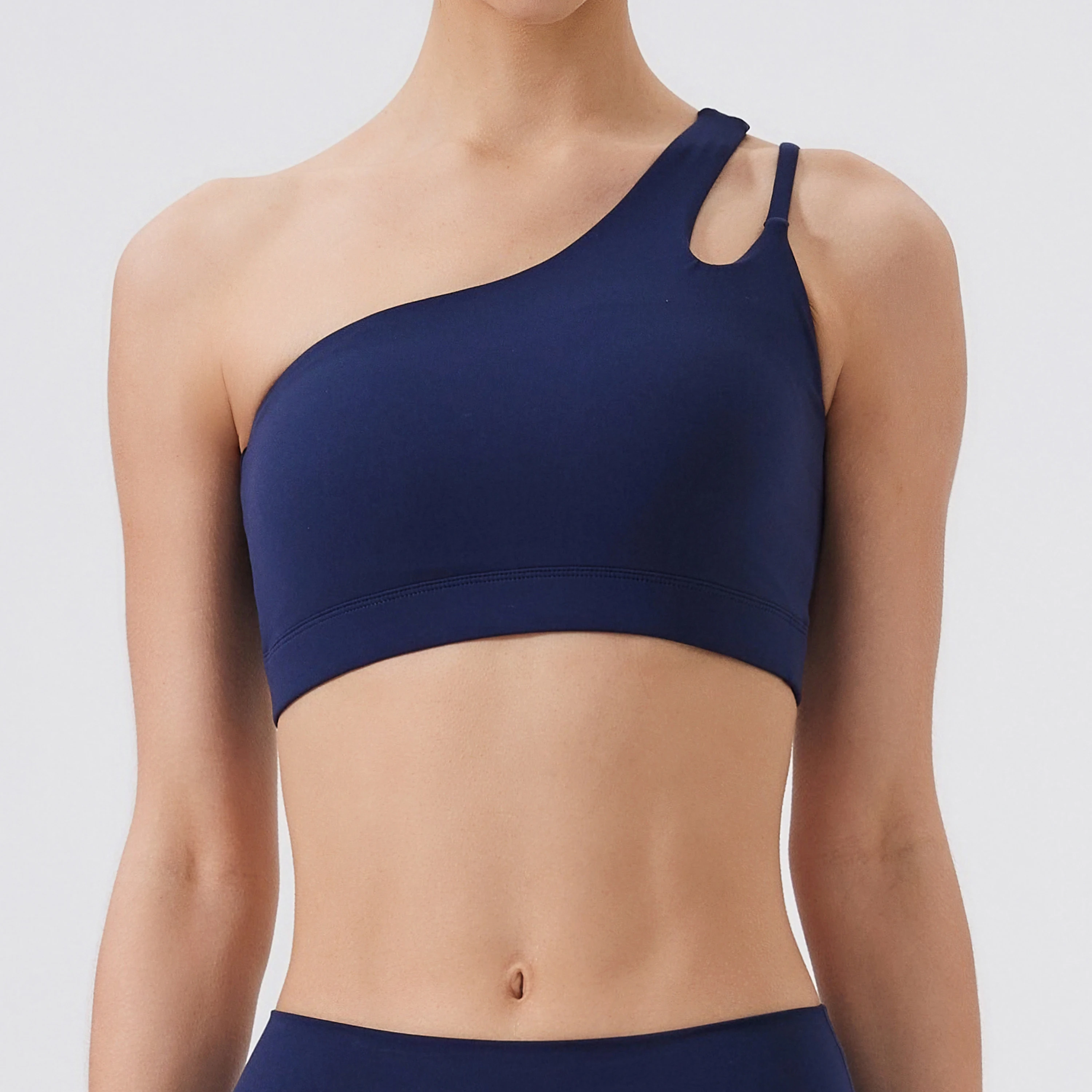 Women One Shoulder Sports Bras Yoga Top Vest Yoga Gym Outdoor Sport Running Fitness Underwear For Gym Yoga Sport Top
