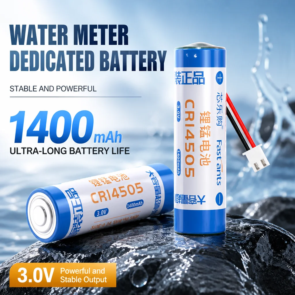 CR14505 3V AA Size Li-MnO2 Battery 1500mAh Primary Lithium Battery Non Rechargeable long life for Smart Water Gas Meter Camera