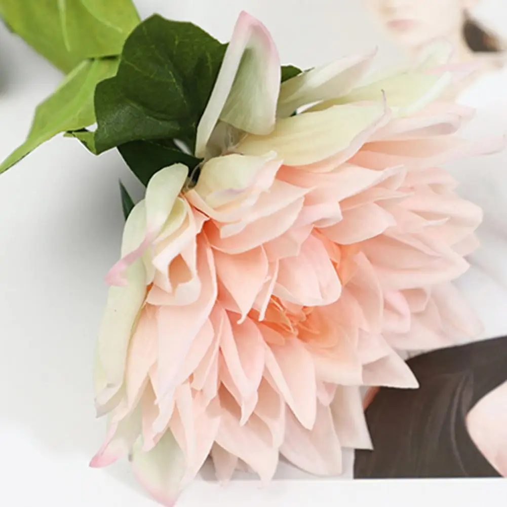 

20 Inch Artificial Dahlias Flower,Fake Silk Flower for home decor Accessories Wedding Scrapbook Arrangement,Vase Decor