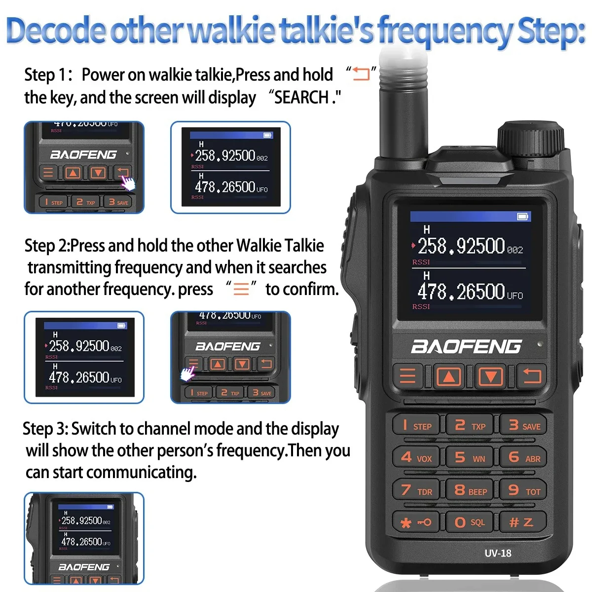 راديو لاسلكي Pro Walkie Talkie ، 5 واط ، تردد نسخ لاسلكي ، 999CH NOAA ، بعيد المدى ، راديو ذو اتجاهين من النوع C ، لا يوجد نظام تحديد المواقع ، المتجر الرسمي