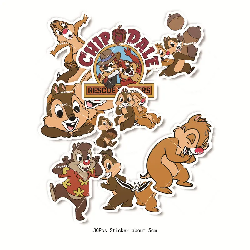 Chip and Dale Theme Birthday Party Decorations Paper Plates Cups Cake Topper Balloons Happy Birthday Sticker Kids Supplies Decor