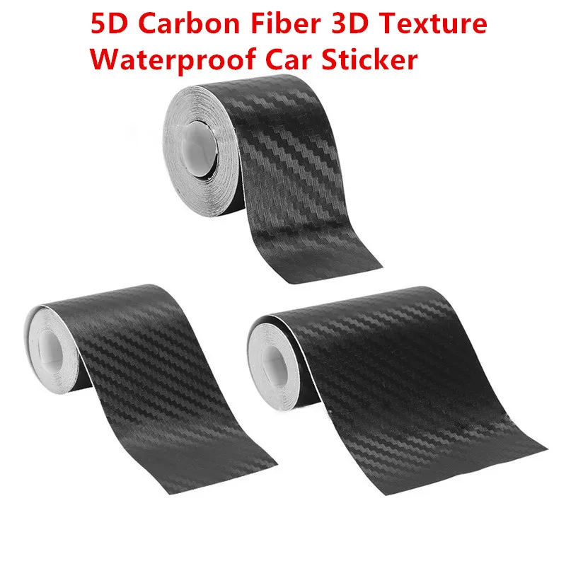 Car Sticker 5D Carbon Fiber 3D Texture Self Adhesive Protection Waterproof Sticker for Motorcycle Auto Tuning Accessories