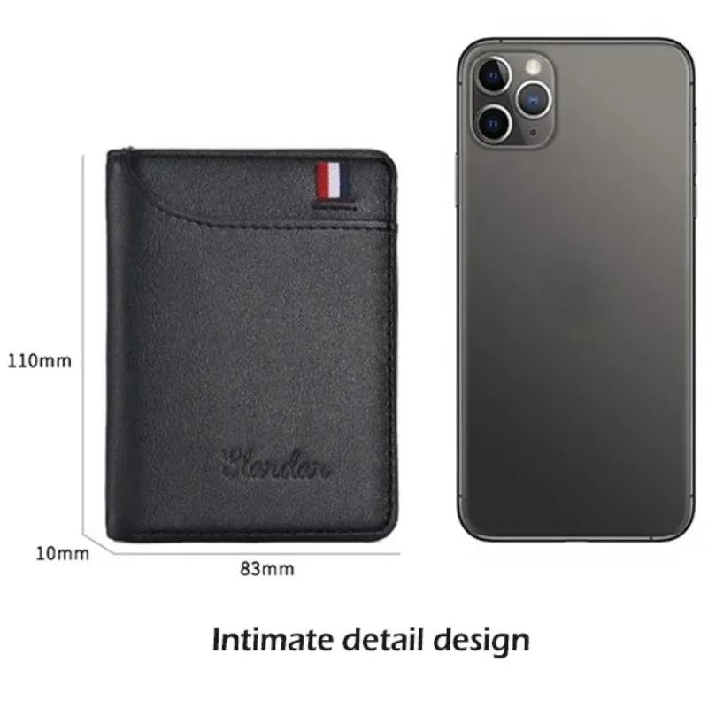 1PC New Super Slim Soft Wallet PU Leather Mini Credit Card Wallet Purse Card Holders Men Wallet Thin Small Short Skin Wallets