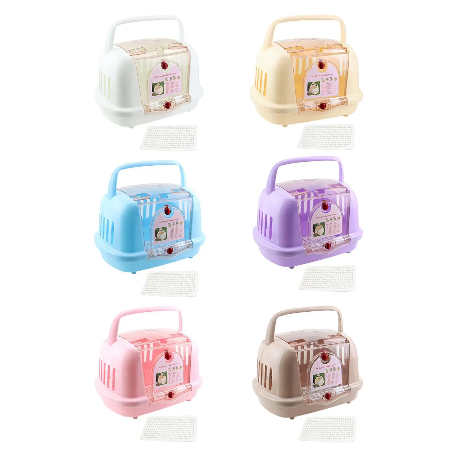 حامل كلب للقطط ذو جوانب صلبة للكلاب الصغيرة والمتوسطة والداخلية والخارجية