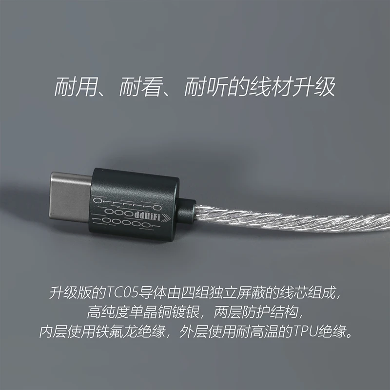 DD ddHiFi TC05 M2 USB-C 2.0 to USB-C OTG Decoding Data Cable, Reversed Usage Can Be Used for Emergency Charging 9/50/100cm custo