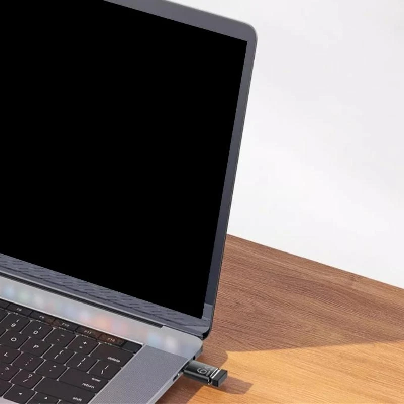 Double Function Type C Adapter USB Interfaces with & 6A Fast Charging Aluminum Charging Adapter for Phones Tablets