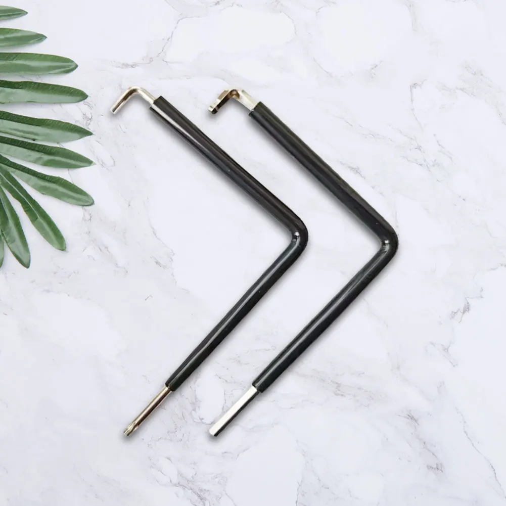 

2-4Pcs Curved 4mm Inside Hexagonal Wrench with Heat Shrink Film L-Shaped Long Arm Hex Wrench 4mm Allen Wrench