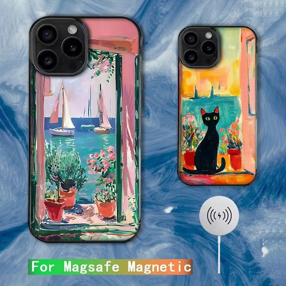 

Henri Matisse Art Painting Phone Case For iPhone 16e,16,15,14,13,12,11,Plus,Pro,Max,Mini Magsafe Magnetic Wireless Charging