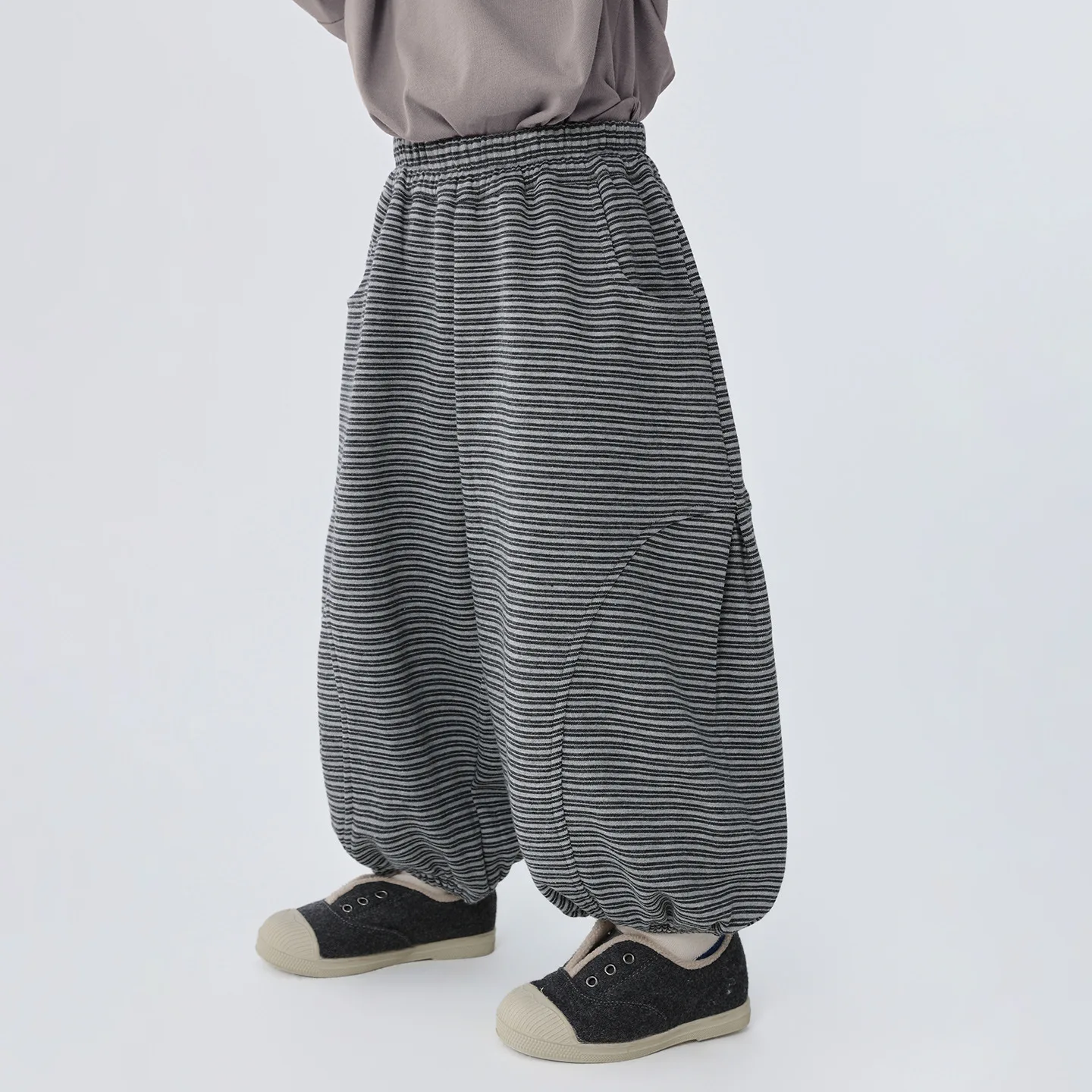 Boys' Pants for Autumn New Children's Korean Striped Lantern Pants Children's Spring and Autumn Closing Pants