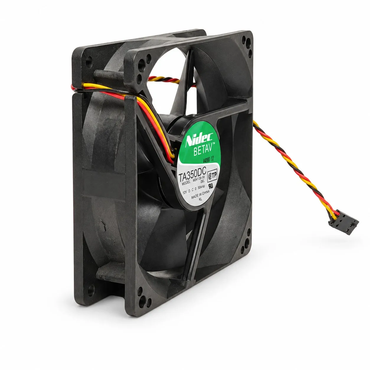 Cooling Fan 92x92x25mm 9225 12V 0.5A | 3700 RPM High-Airflow Ball Bearing Blower | 3-Pin for 3D Printer/PC Case/Server