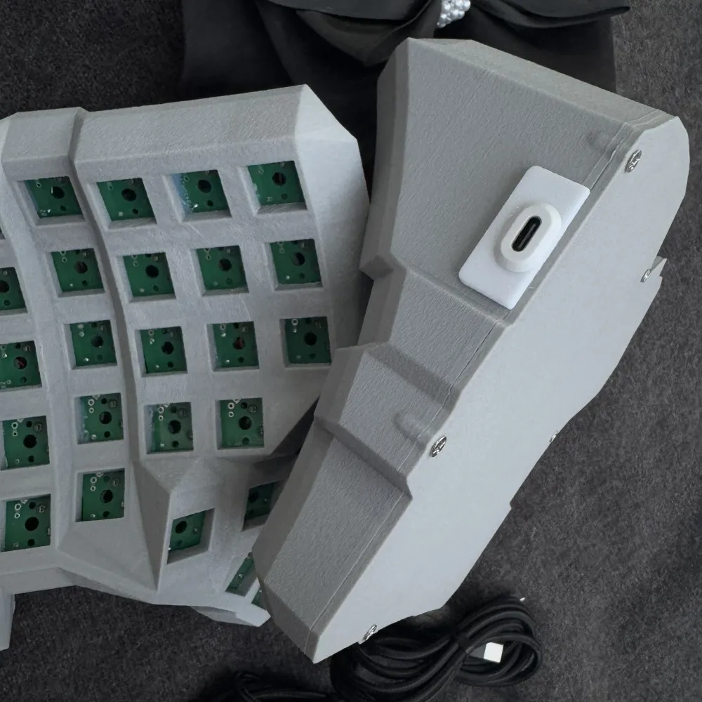 Комплект разделенной клавиатуры Dactyl Manuform 6x7 с подставкой для Plam Custom Hot Swap Проводная одномодовая разделенная клавиатура Флакон типа C Teclado Gamer