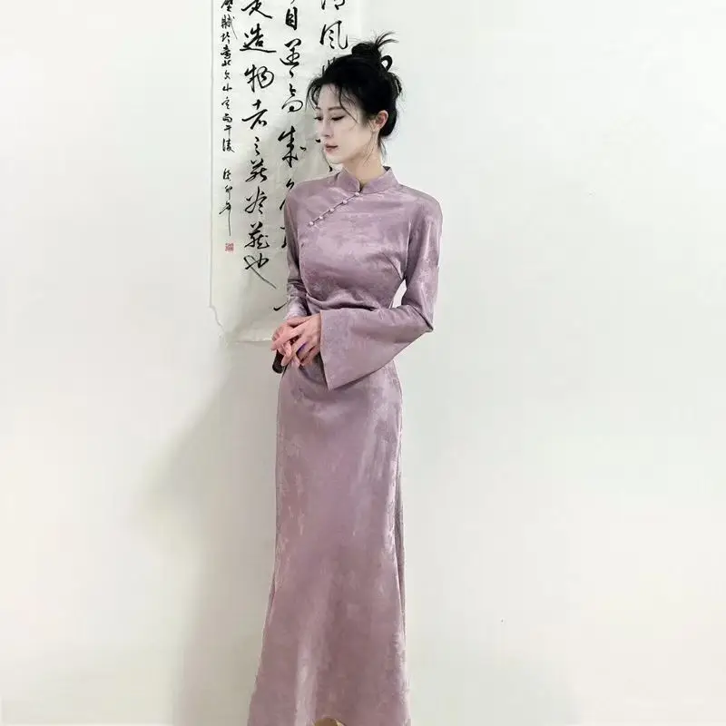 

Новое платье Cheongsam Sito в одном стиле для помолвки, классическое улучшение темперамента, платье Qipao, современное платье 2025 года