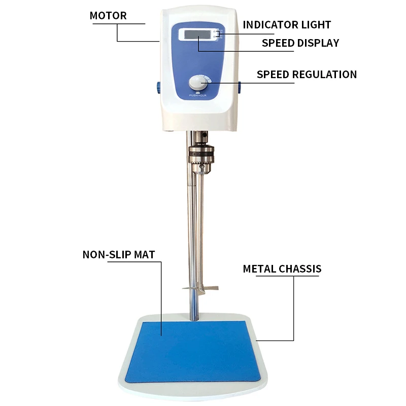 Laboratory Digital Display Booster Mixer JB60-SH/JB100-SH Mixing Overhead Electric Mixer Homogenizer