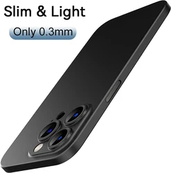 Ultra Thin Soft PP Case For iPhone 15 14 13 12 mini 11 Pro X Xr Xs Max 7 8 Plus SE2 Matte Hard Back Translucent Clear Slim Cover