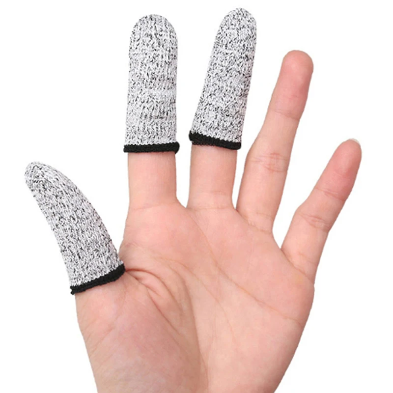 2Pcs Anti-Cut Finger Cover Finger Protector Sleeve Cover Finger Peel Fingertip Gloves Picking Finger Cover Kitchen Tools