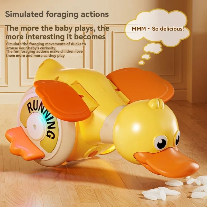 CYGJ-بطة كهربائية لطيفة مع ضوء وموسيقى متحركة منزلق لدليل تويموشن للأطفال تعلم وظائف التسلق #5