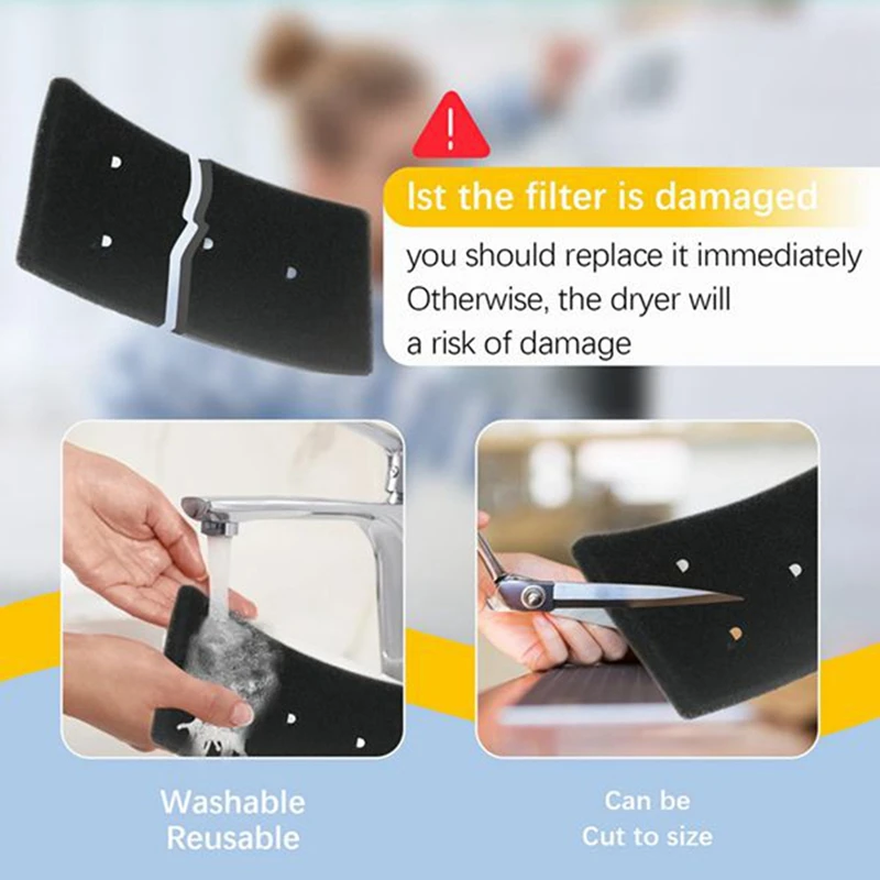 فلتر فوم بديل للمجفف ، Arcelik ، backho ، Blomberg ، grungte ، مجفف تعثر ، baucnect ، Privileg ، hx481010101016911