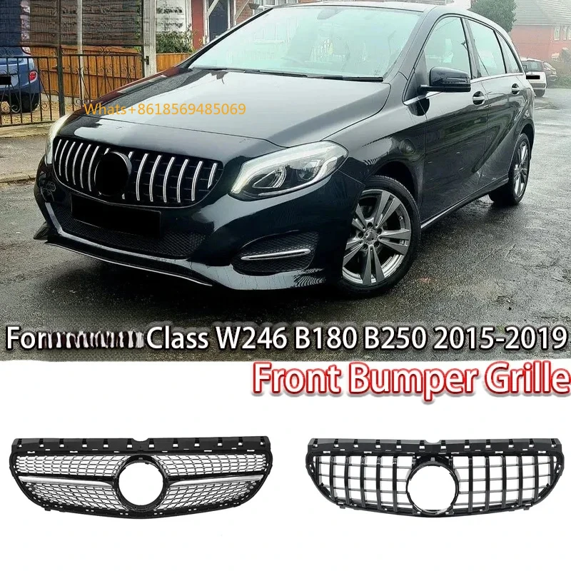 GTR Style Diamonds Style Front Bumper Grilles  Class W246 B180 B250 2015-2019