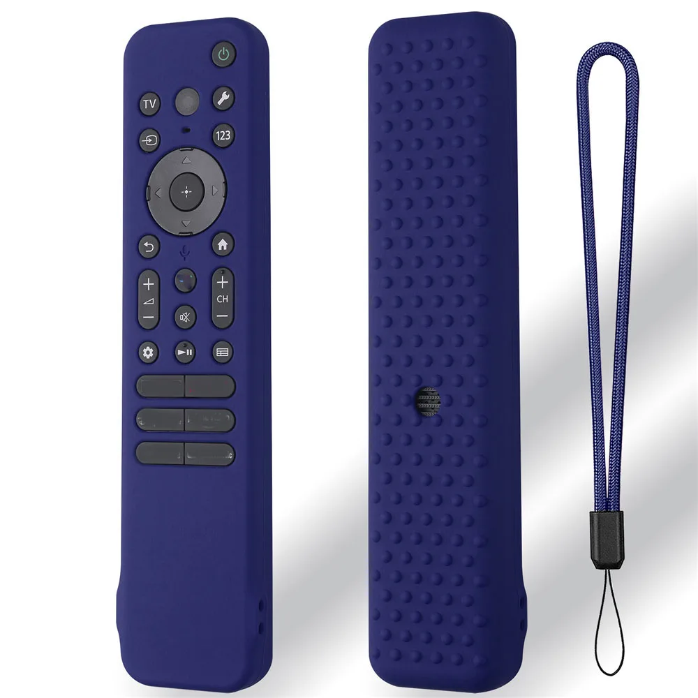 New For Sony RMF-TX810U/RMF-TX811U/RMF-TX910U Remote Control Protective Silicone Case Cover Shockproof Anti-Slip Sleeve Lanyard