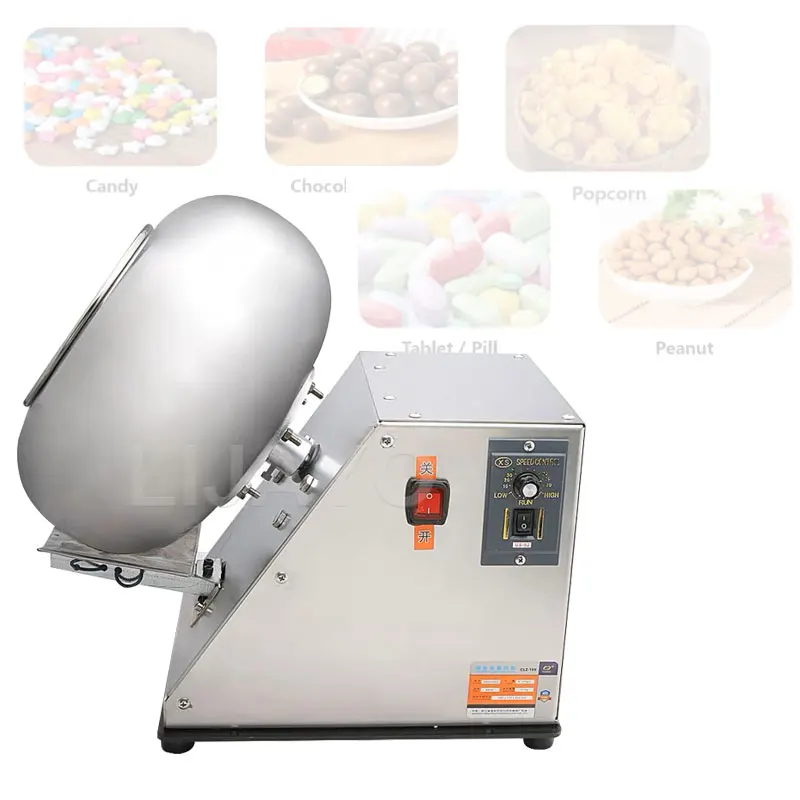 Coating Polishing Machine Small Sugar Film Coating Pan Machine For Chocolate Dragee Peanut