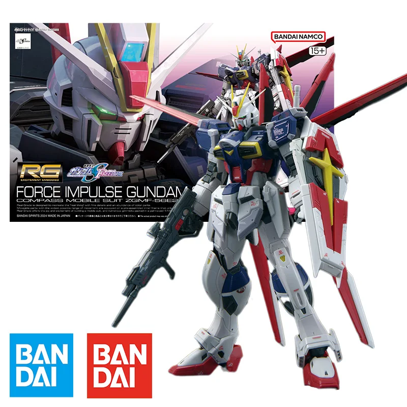 

Bandai RG 1/144 FORCE IMPULSE GUNDAM Spec2 Model Kit Anime Action Fighter Assembly Models Collection Toy Gift for Children