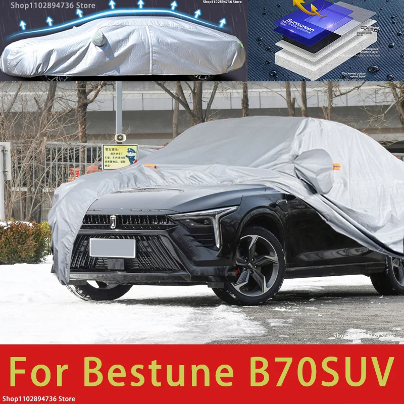 

For Bestune B70 SUV Outdoor Protection Full Car Covers Snow Cover Sunshade Waterproof Dustproof Exterior Car accessories