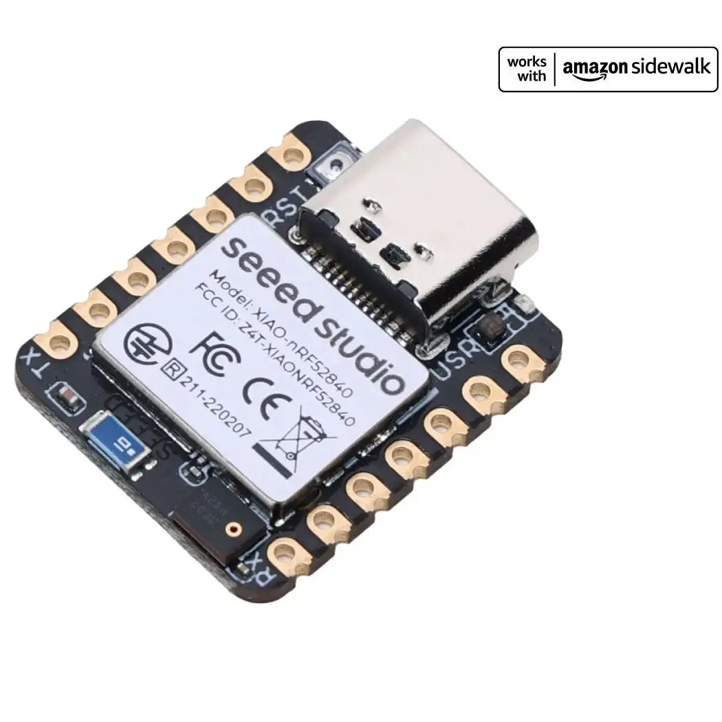 

Seeed Studio XIAO nRF52840 Sense XIAO BLE Sense Dev Board, 64MHz, digital microphone and 6-axis IMU, IoT TinyML AI application