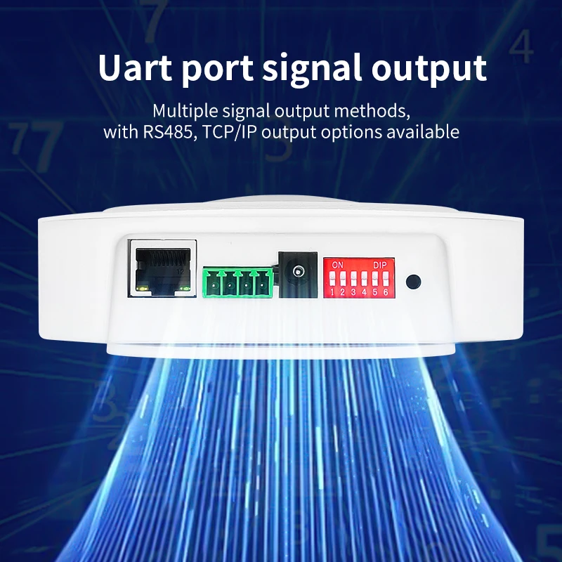 Sensore rilevatore di qualità dell'aria interna 8 in 1 PM2.5 Formaldeide PM10 CO2 Gas TVOC Sensore di temperatura e umidità dell'aria di fumo UART