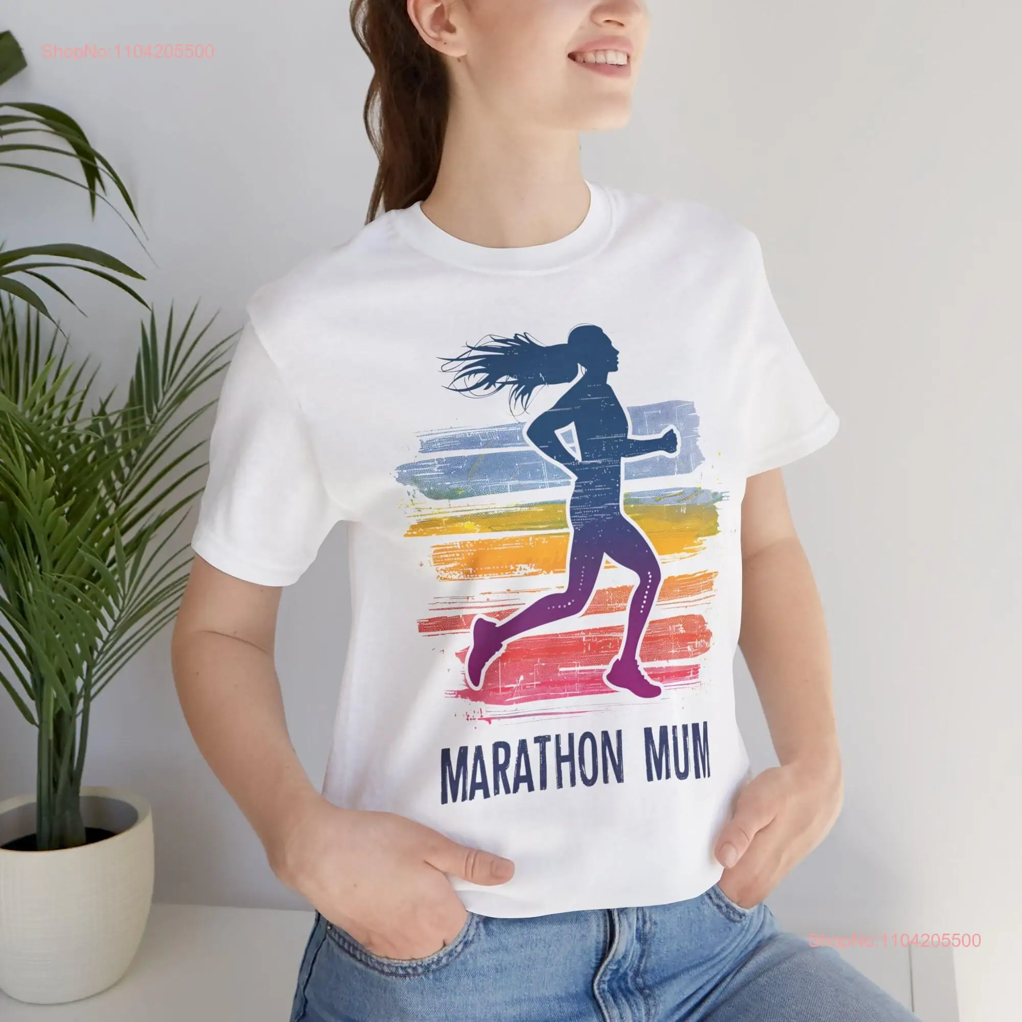 Marathon Mum T Shirt Runner for running printed and ships from UK long or short sleeves