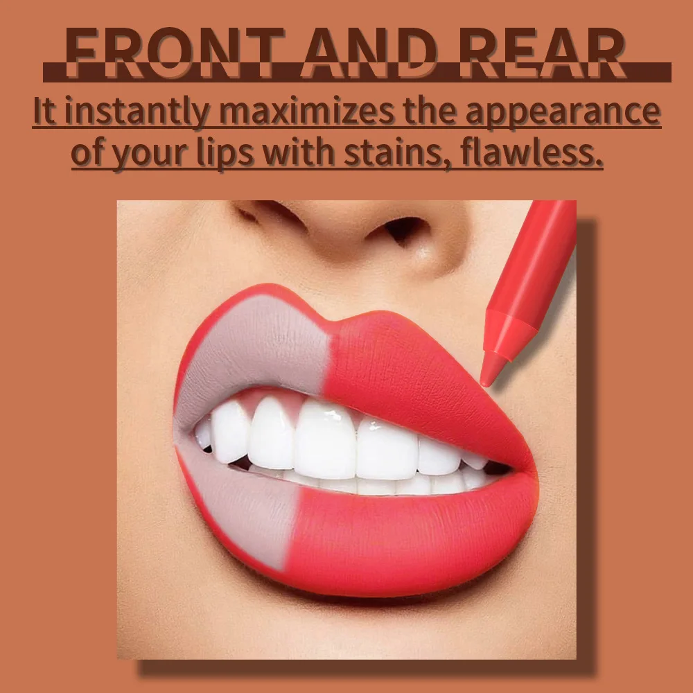 Juego de delineadores de labios de larga duración, 6 piezas, pigmentados intensos, a prueba de manchas, textura cremosa de terciopelo de lujo, Cupids Choice Va