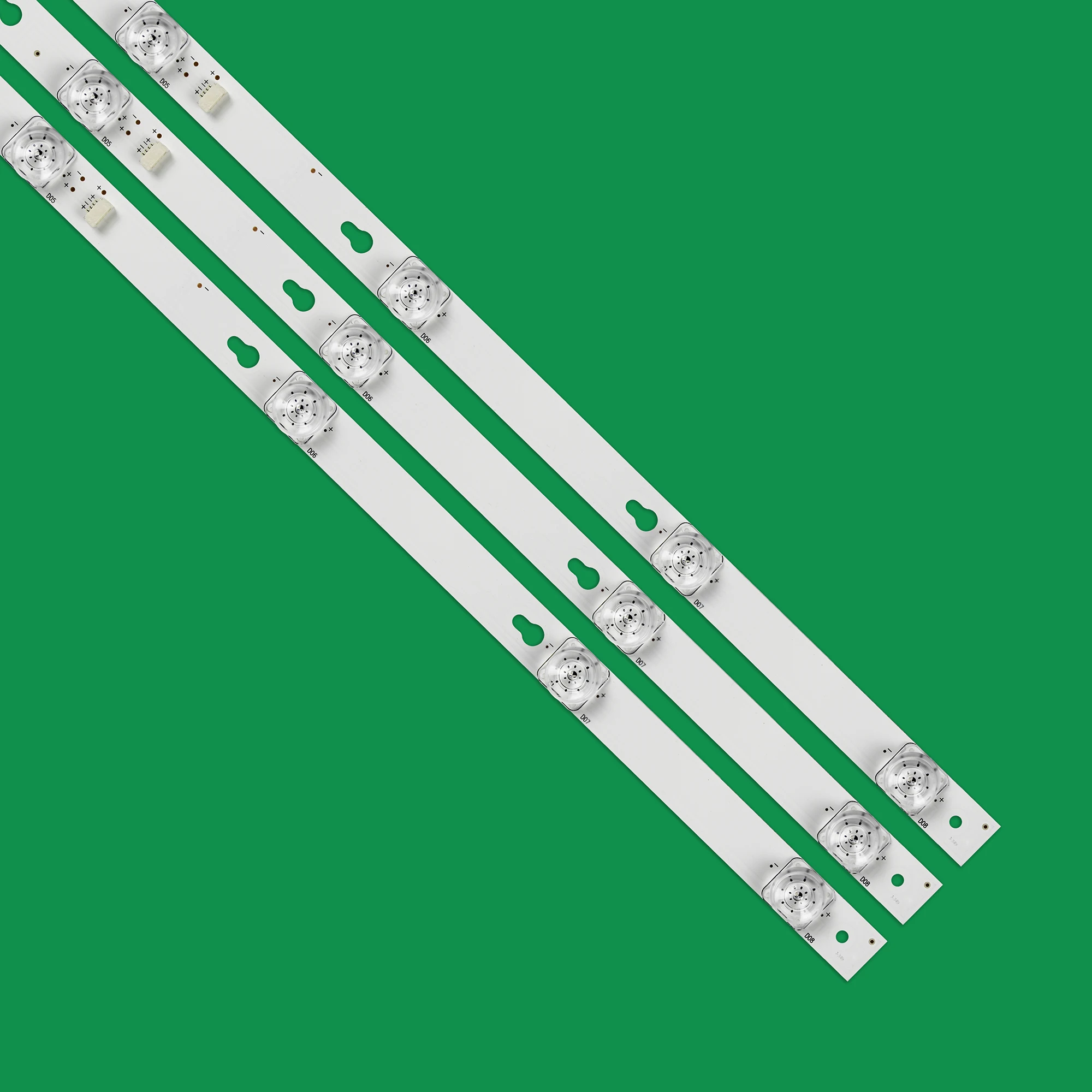 1set=3pieces LED Backlight FOR TCL L43E5800A-UD 43D2900 OEM43LB06 LED3030F2.1 V1.2 DS-4C-LB4308-YM01J 43HR330M08A2 V5 43U67EBC