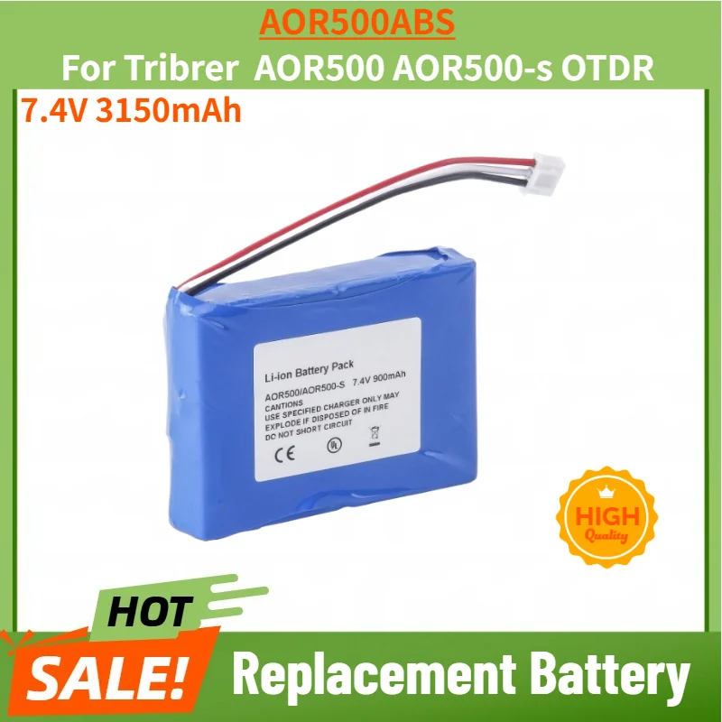 AOR500ABS High Quality Battery 7.4V 3150mAh for Tribrer AOR500 AOR500-s OTDR Brand New Replacement Battery
