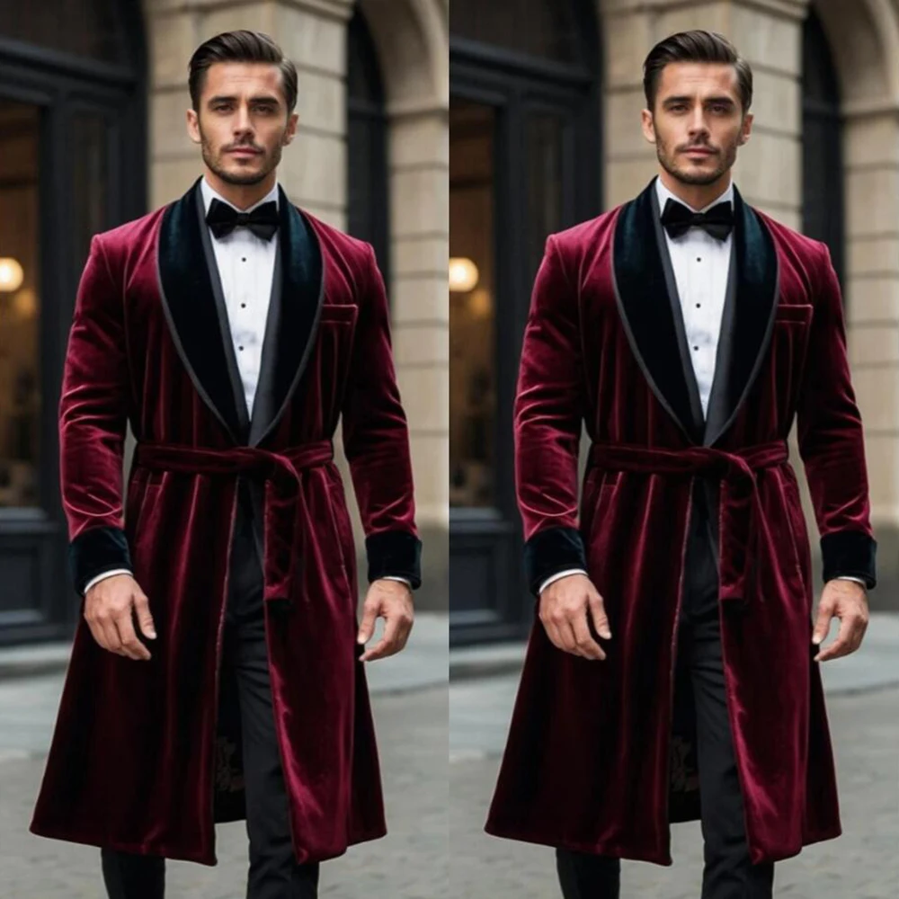 

Elegant Groom Wedding Tuxedos Single Breasted Prom Blazers Long Customized Suits Men 2 Pieces Male Evening Party Clothing 2025