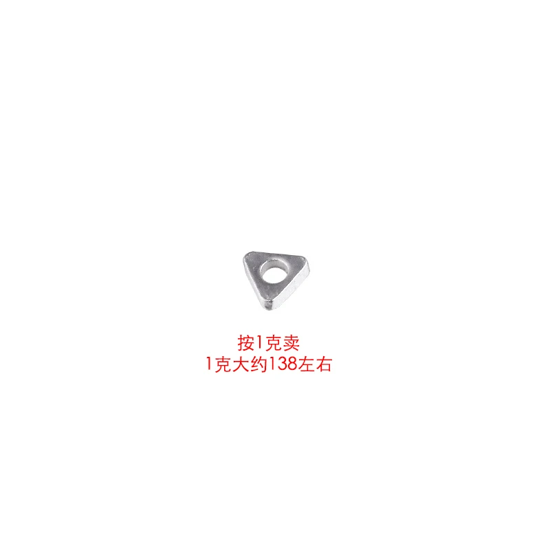 S925 sterling silver Mini irregular triangular broken silver separator rope diy bracelet accessory