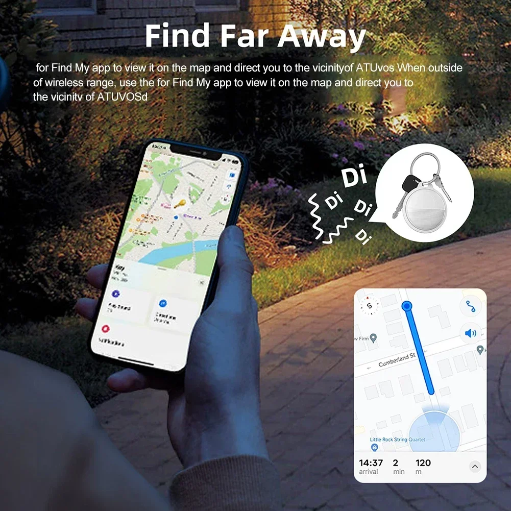 Smart Blue-tooth GPS Tracking Device Anti-Lost Tag Finder Locator Reminder Device For Pets Cats Dog Works With Find My APP